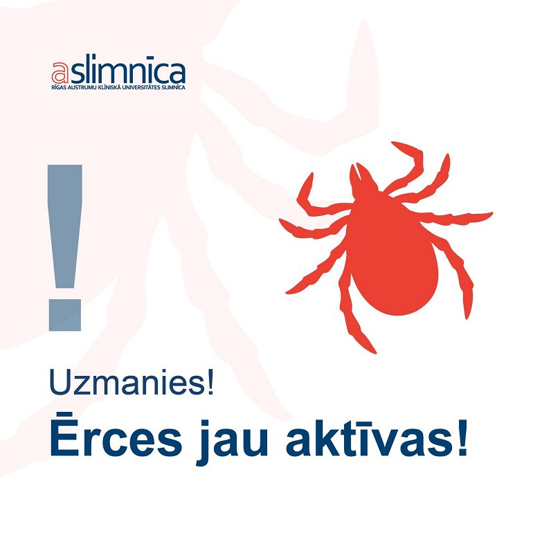 Latvijas Infektoloģijas centrā izņemtas šogad pirmās ērces Latvijas Infektoloģijas centrā izņemtas šogad pirmās ērces