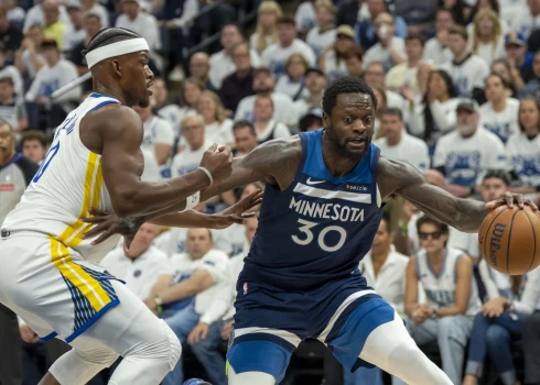 “Timberwolves” sērijas otrajā mačā pārliecinoši pārspēj “Warriors” “Timberwolves” sērijas otrajā mačā pārliecinoši pārspēj “Warriors”
